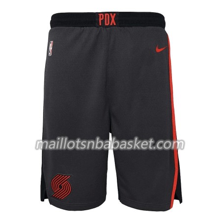 Portland Trail Blazers Homme Shorts Noir 2 2018-19 Nike Swingman